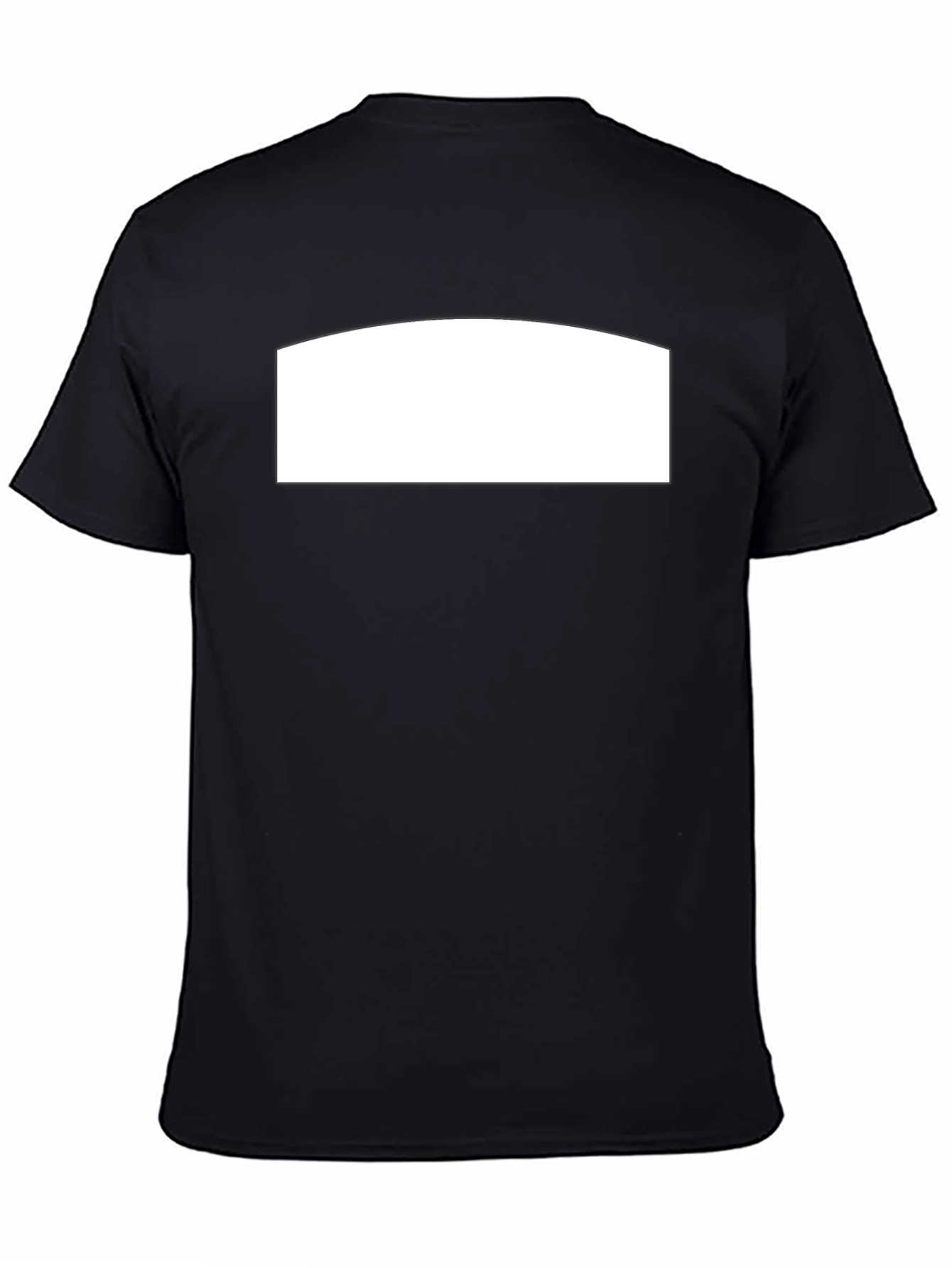 Camiseta Negra Casual con Espacio Personalizable