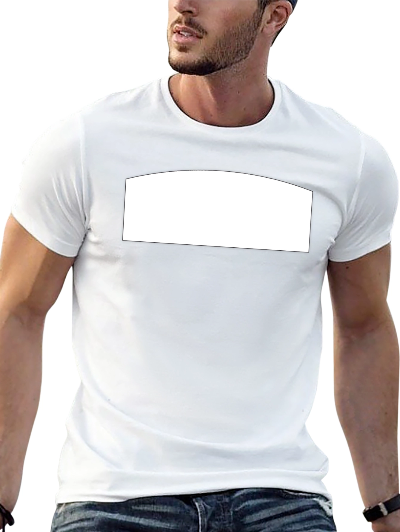 Camiseta Negra Casual con Espacio Personalizable