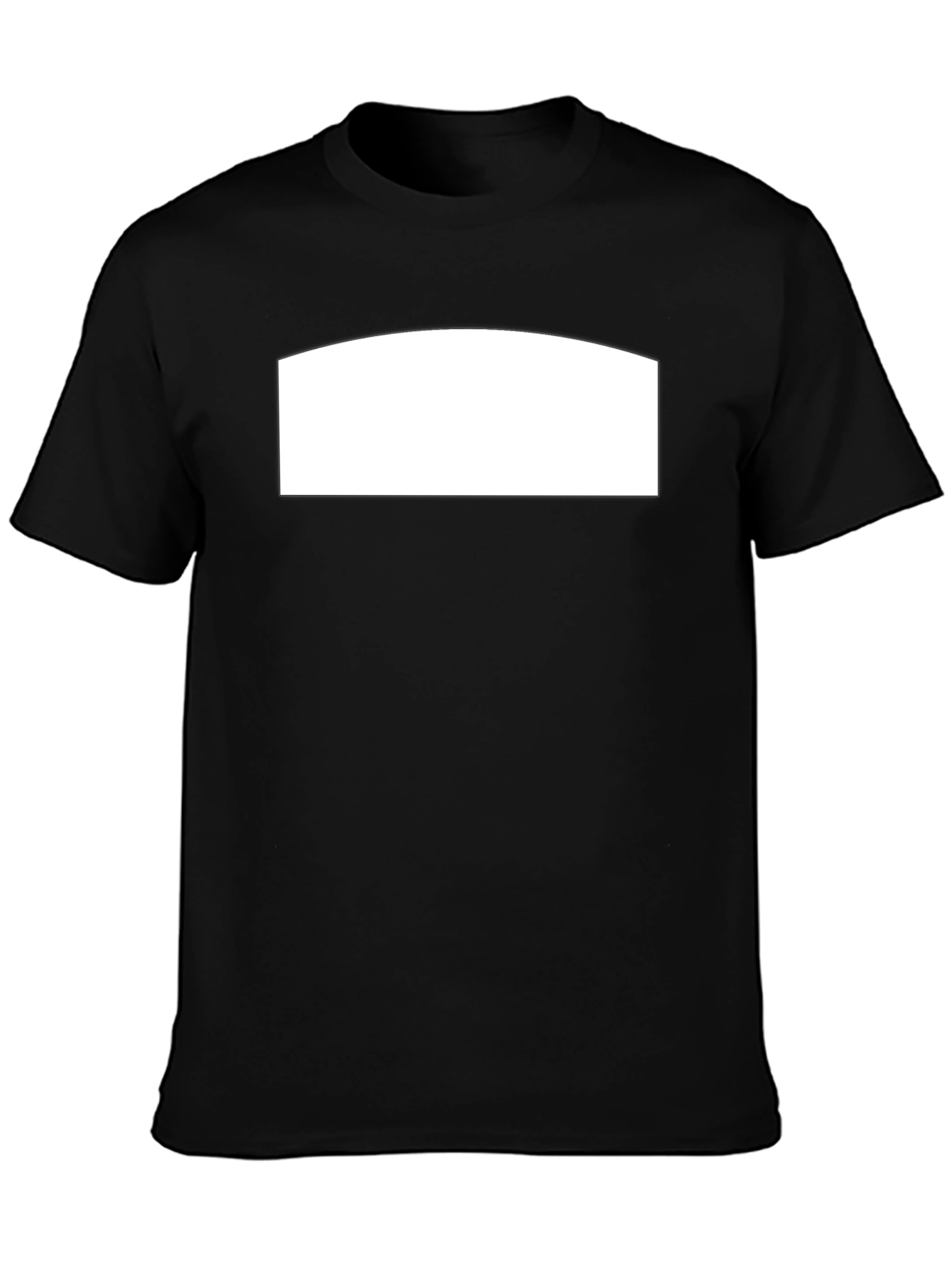 Camiseta Negra Casual con Espacio Personalizable