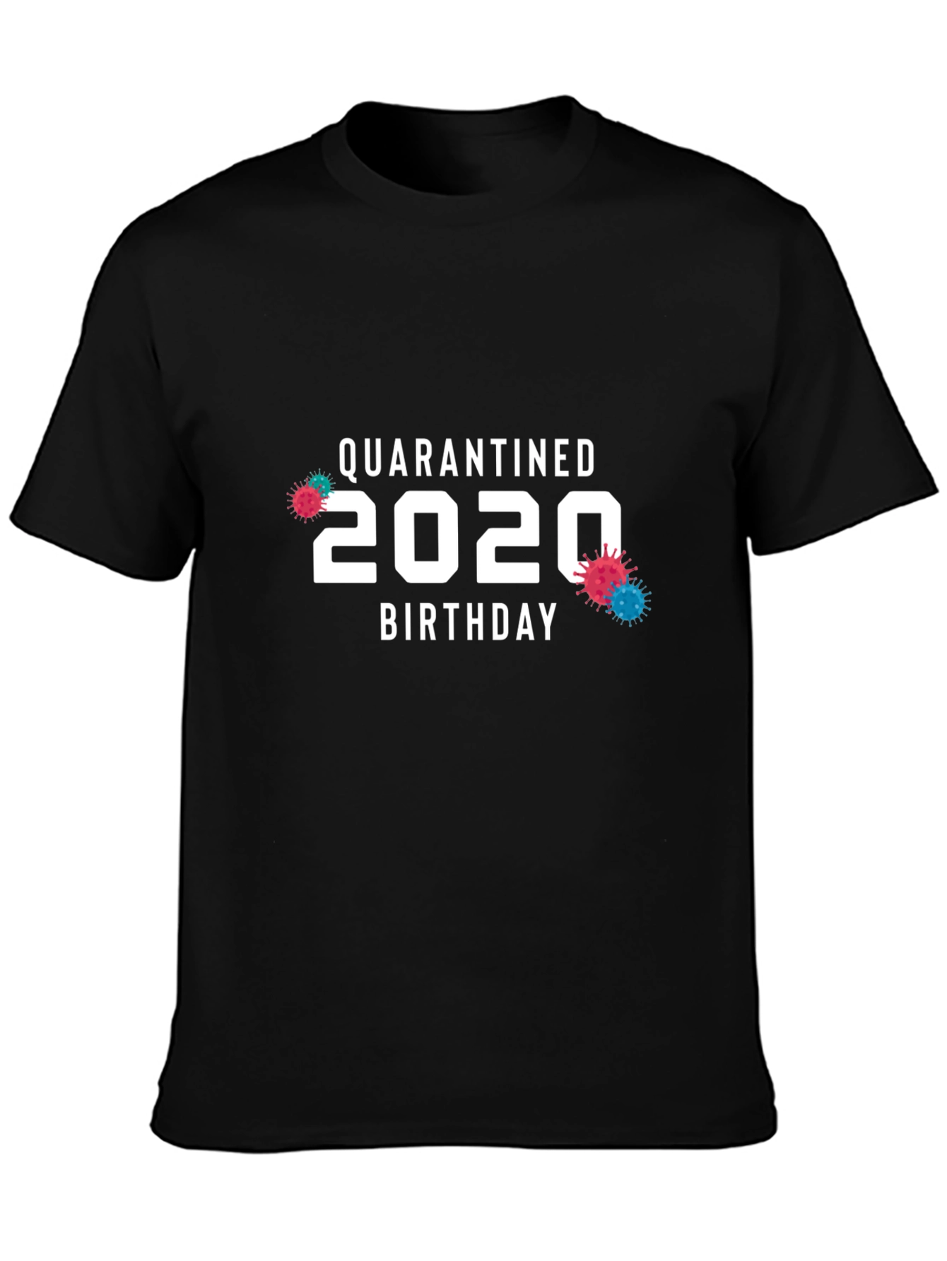 Camiseta Quarantined Birthday 2020 Negra