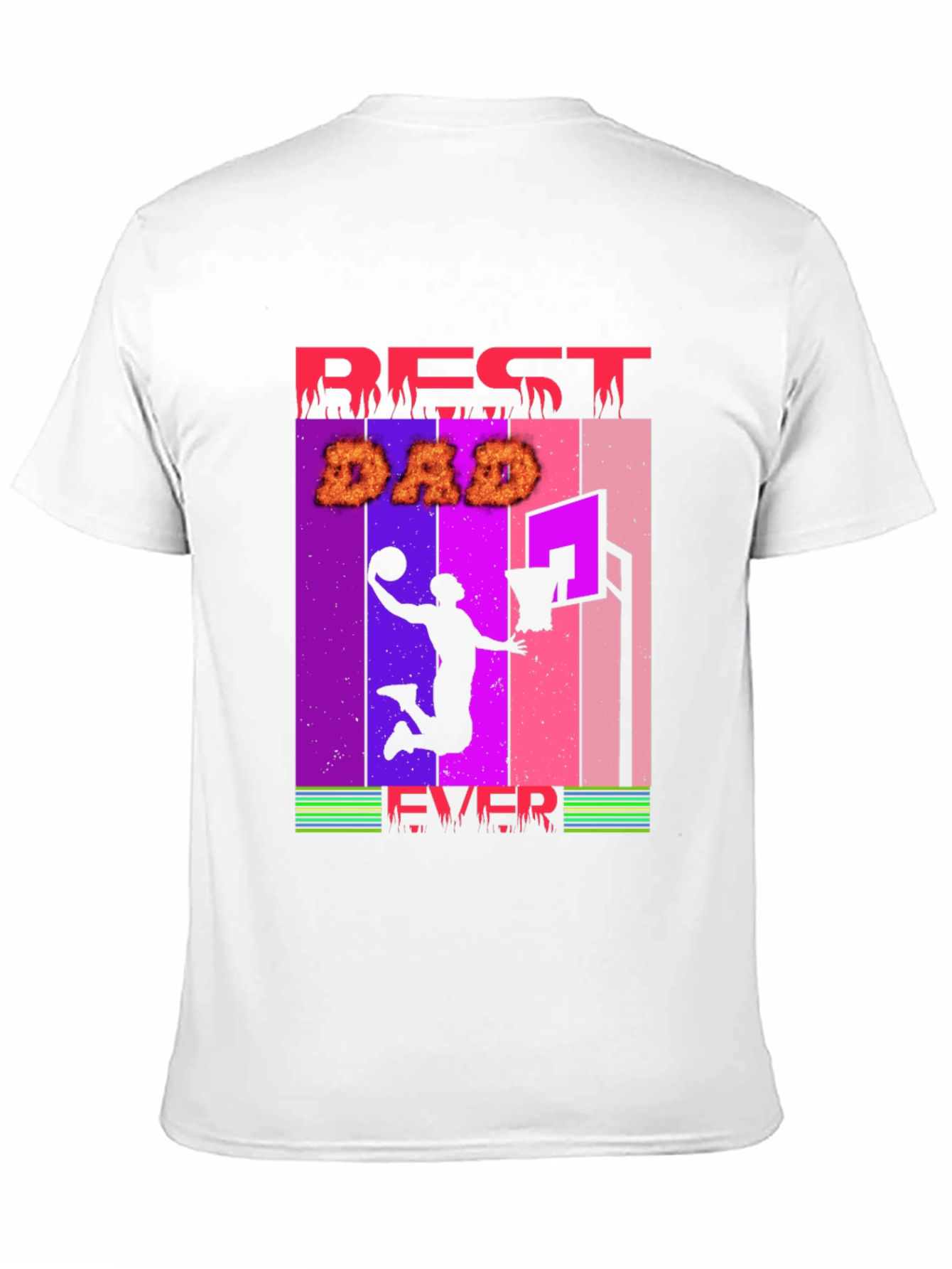 Camiseta Hombre Best Dad Ever Baloncesto