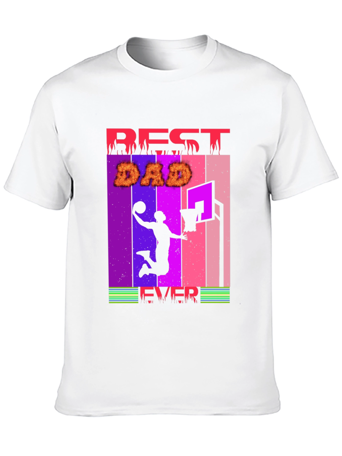 Camiseta Hombre Best Dad Ever Baloncesto