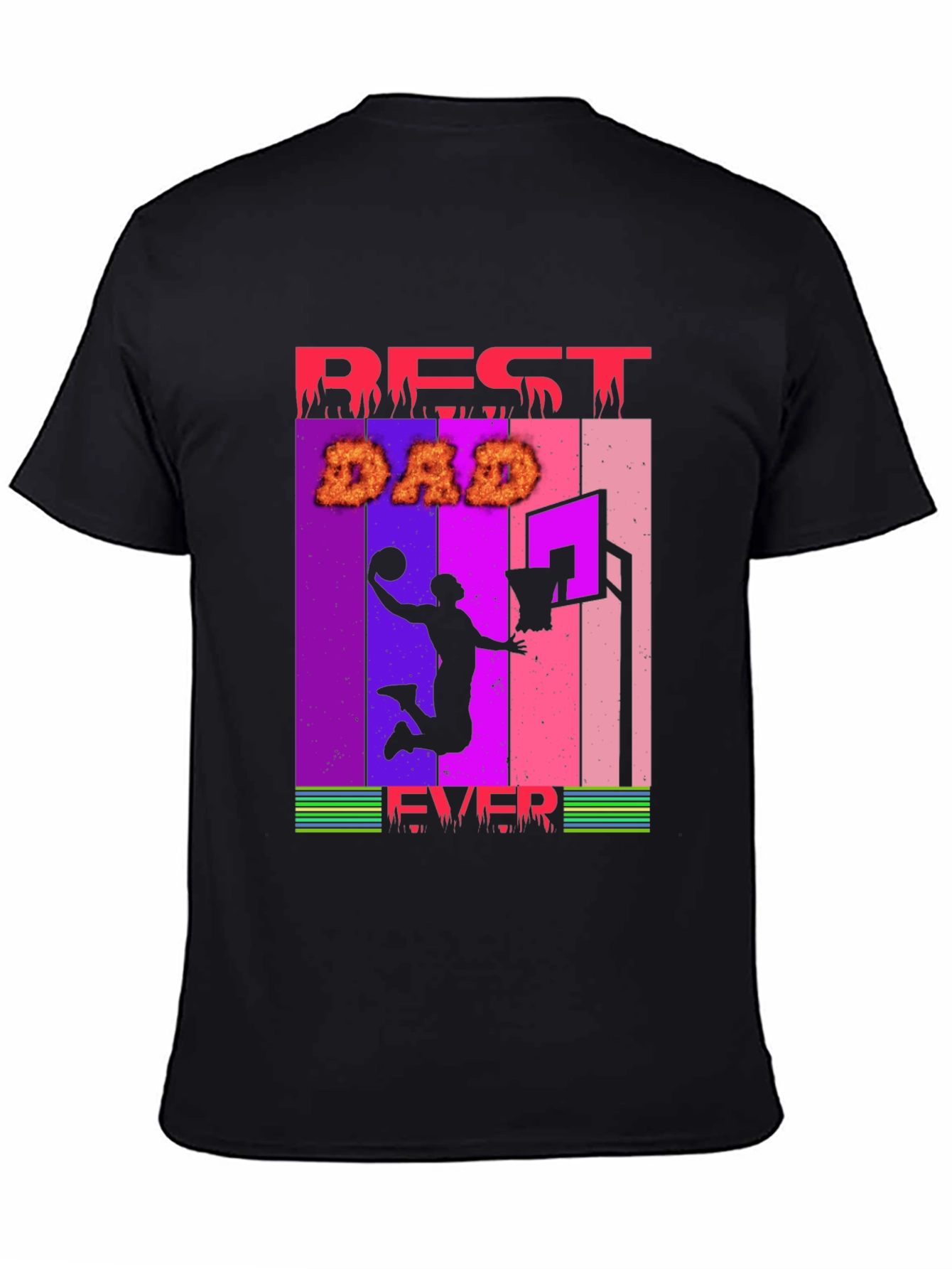 Camiseta Hombre Best Dad Ever Baloncesto