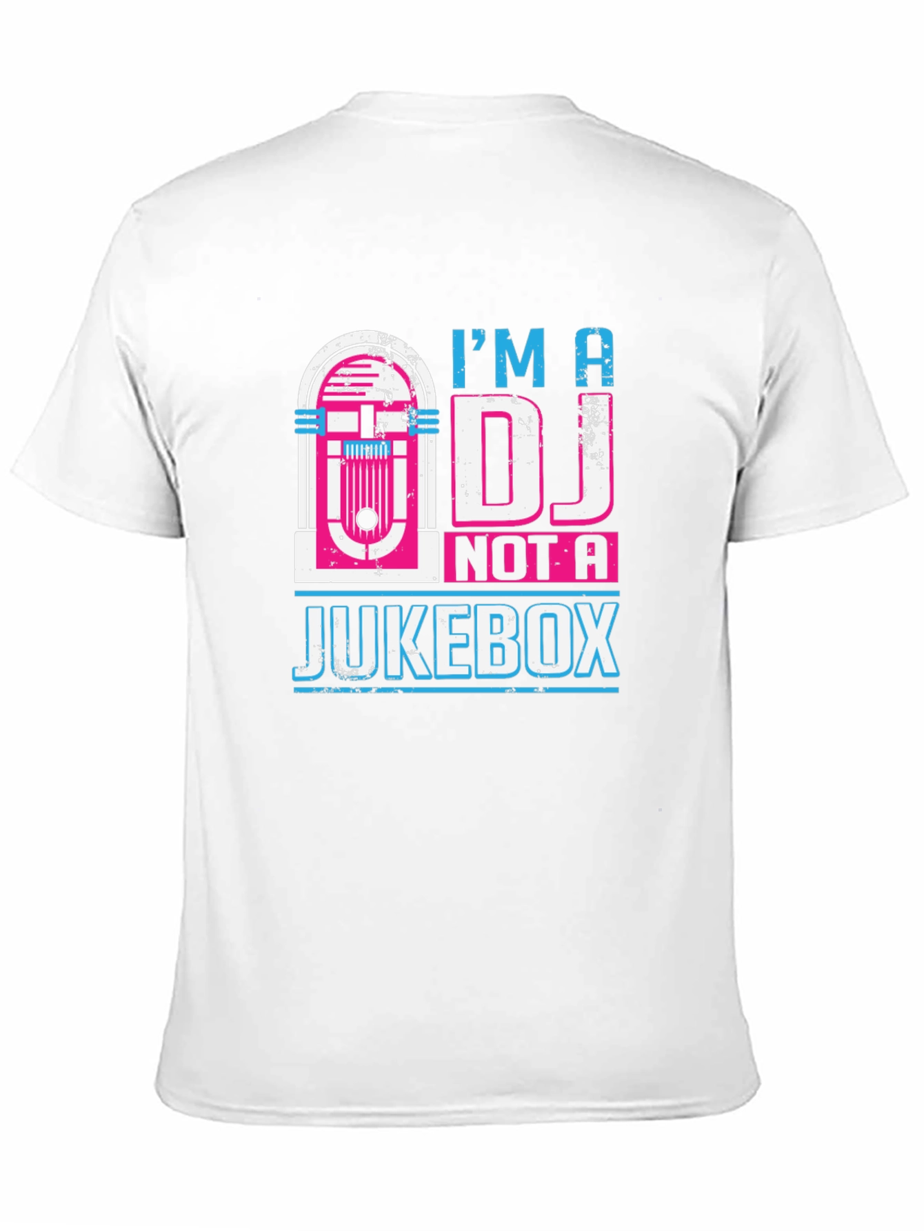 Camiseta Negra: Soy DJ No Jukebox - Diseño Retro