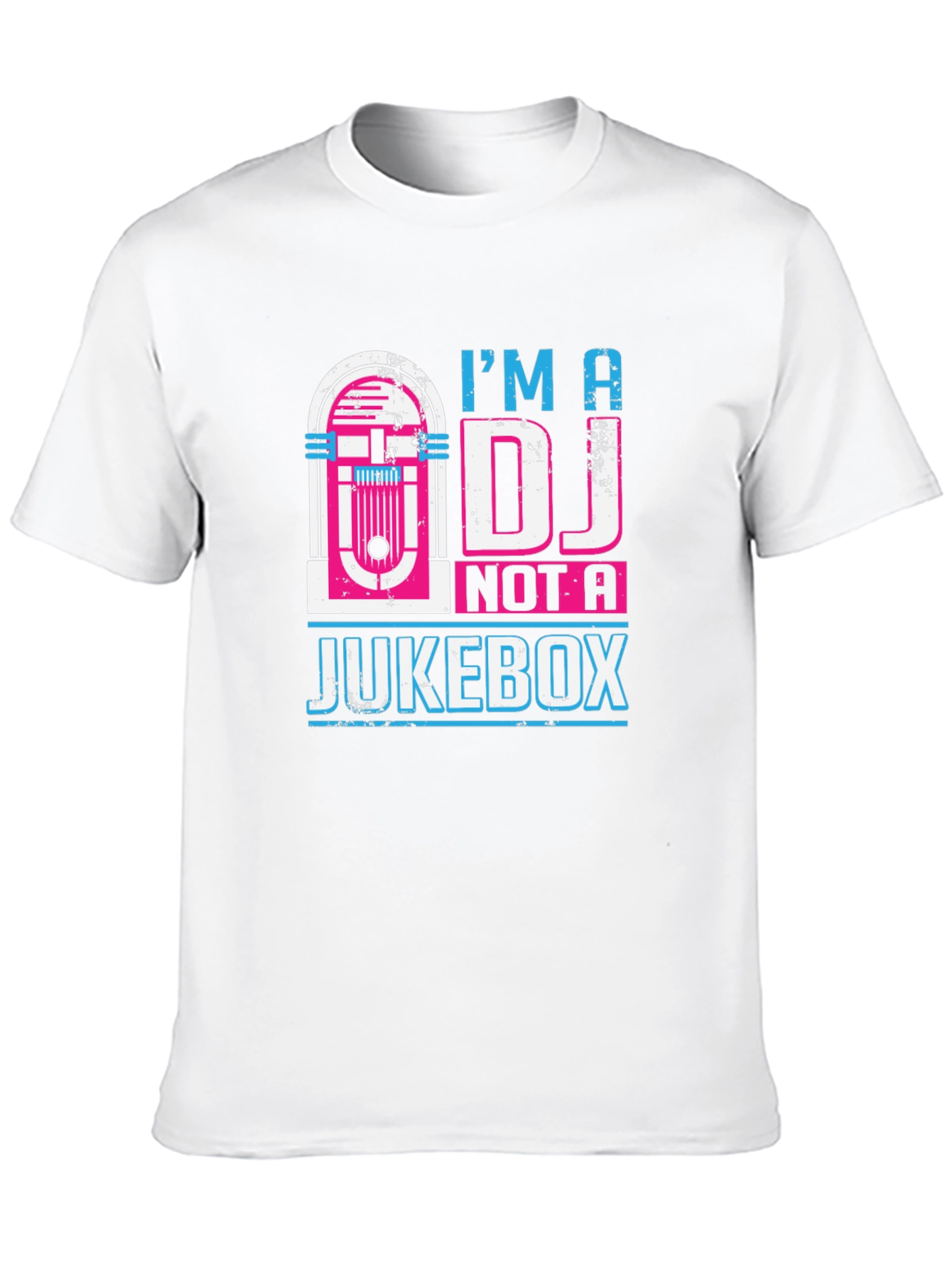 Camiseta Negra: Soy DJ No Jukebox - Diseño Retro