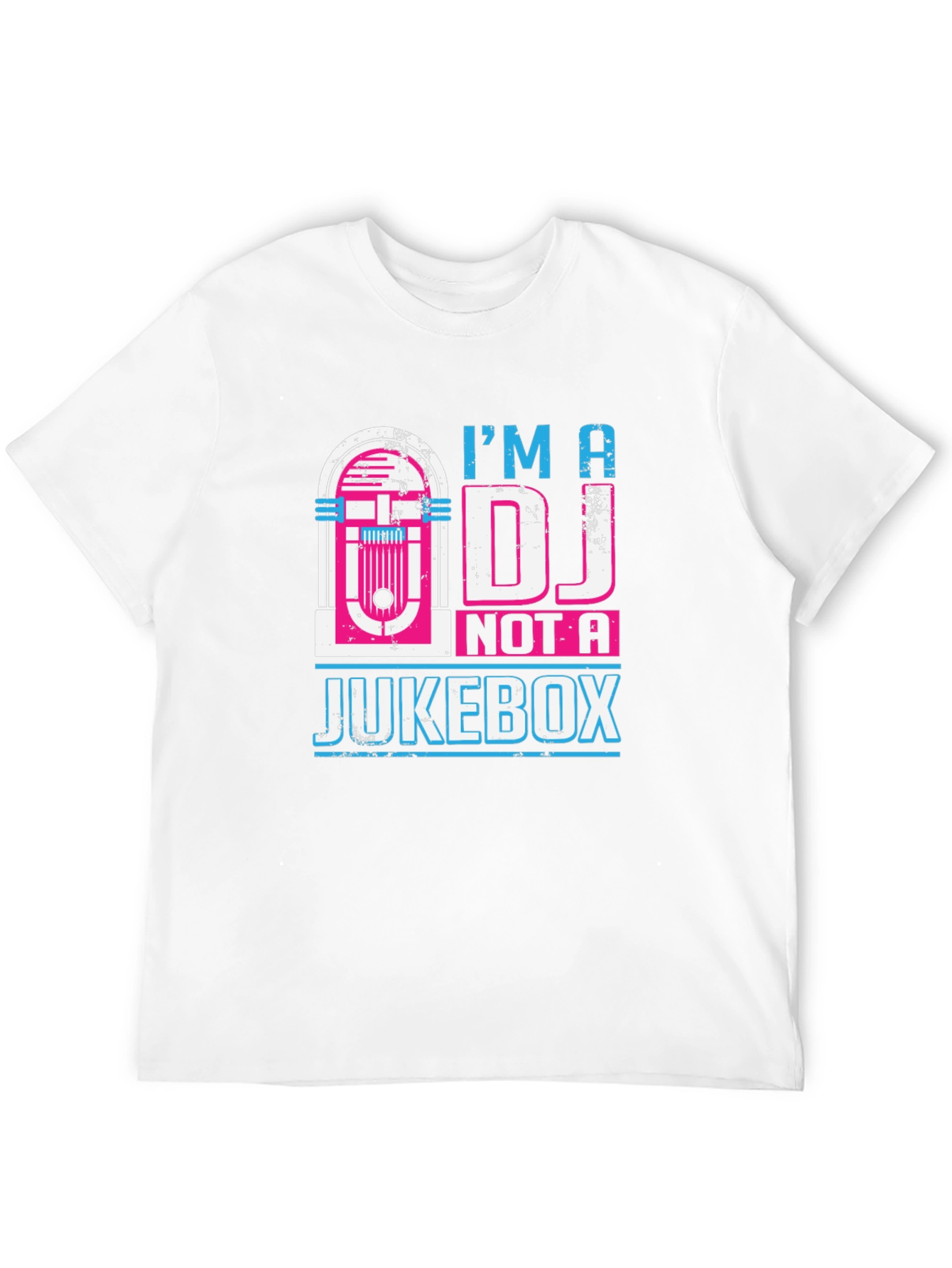Camiseta Negra: Soy DJ No Jukebox - Diseño Retro
