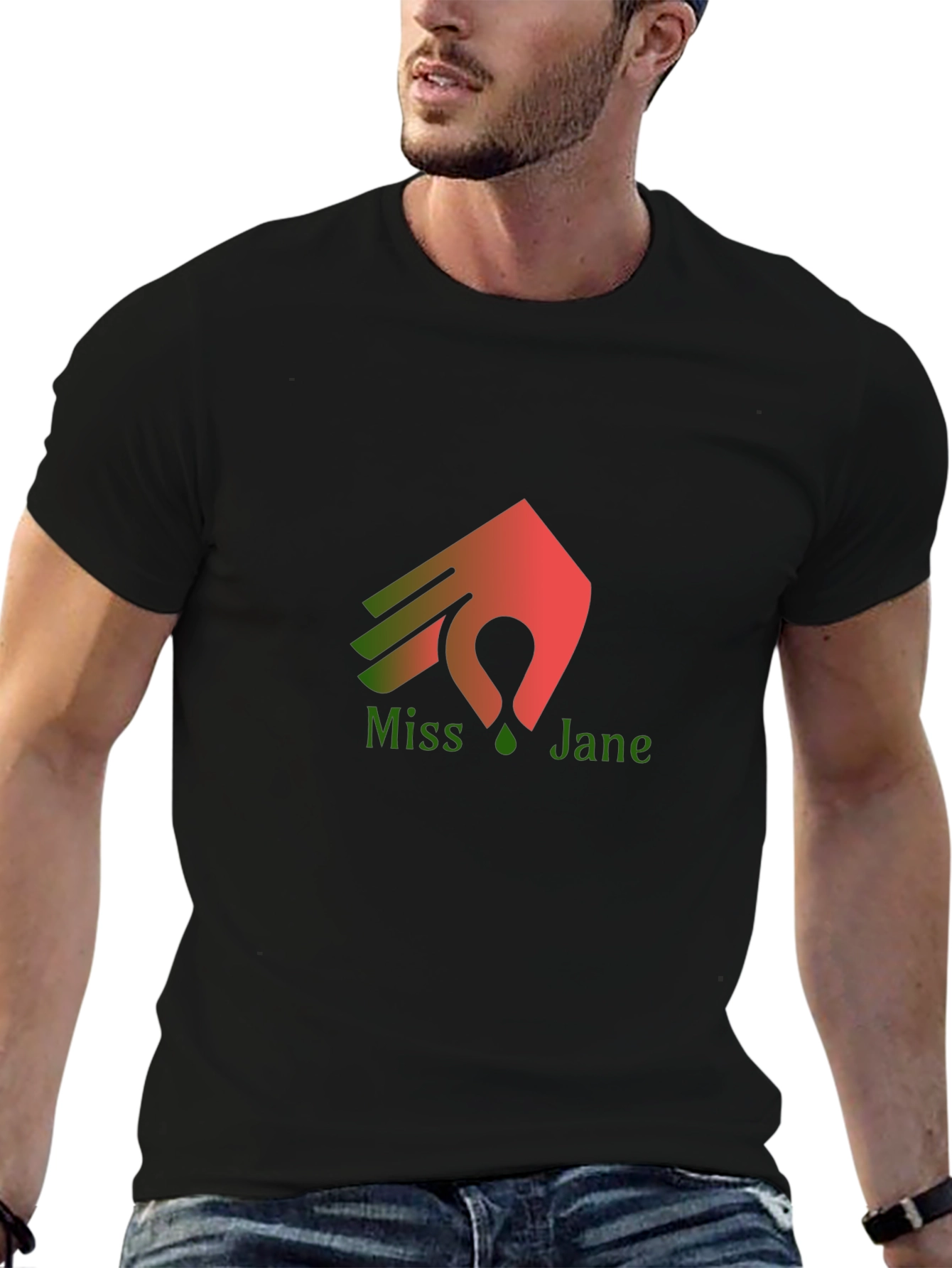 Camiseta Negra Miss Jane Diseño Original