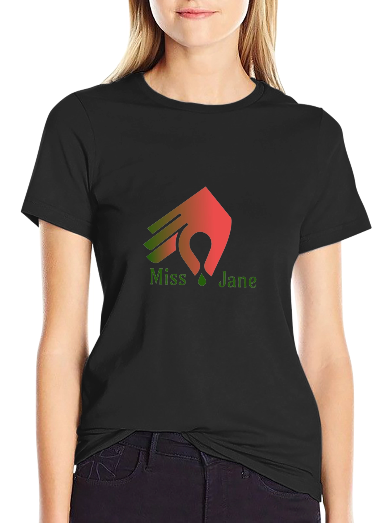 Camiseta Negra Miss Jane Diseño Original
