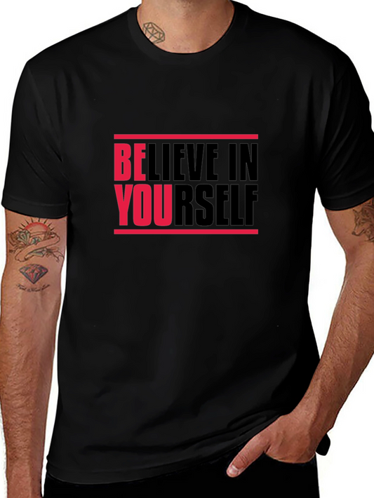 Camiseta Negra Believe in Yourself Unisex