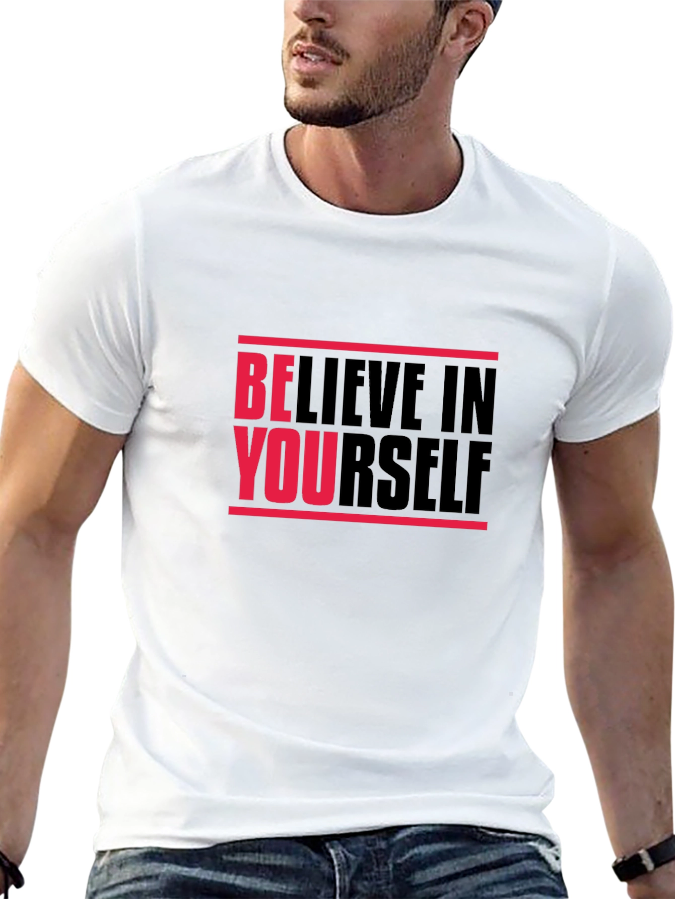 Camiseta Negra Believe in Yourself Unisex