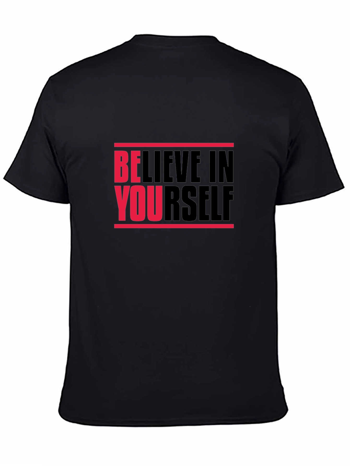Camiseta Negra Believe in Yourself Unisex