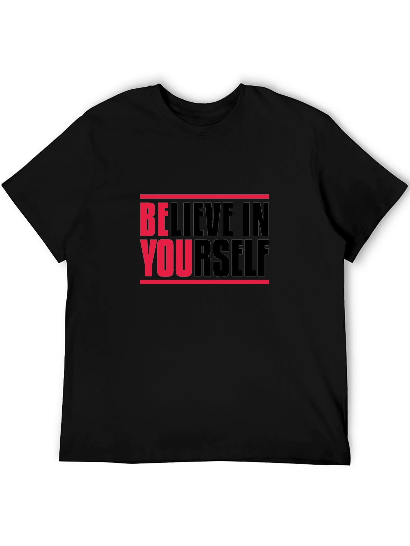 Camiseta Negra Believe in Yourself Unisex