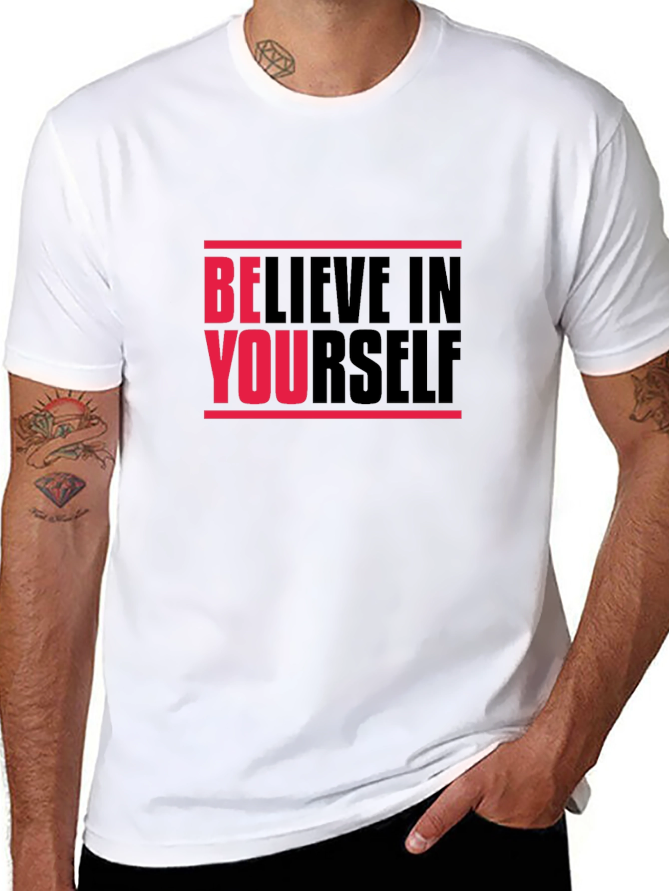 Camiseta Negra Believe in Yourself Unisex