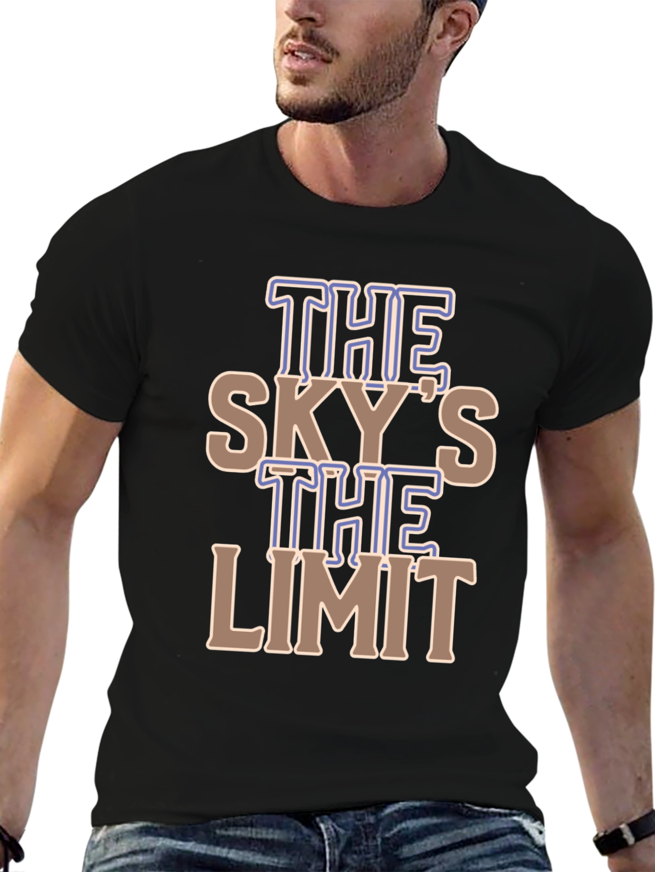 Camiseta Negra El Cielo es el Límite