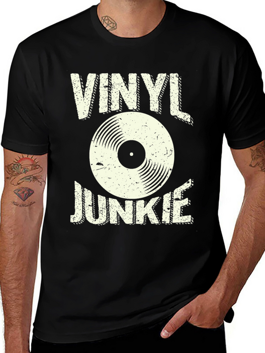 Camiseta Negra Vinyl Junkie
