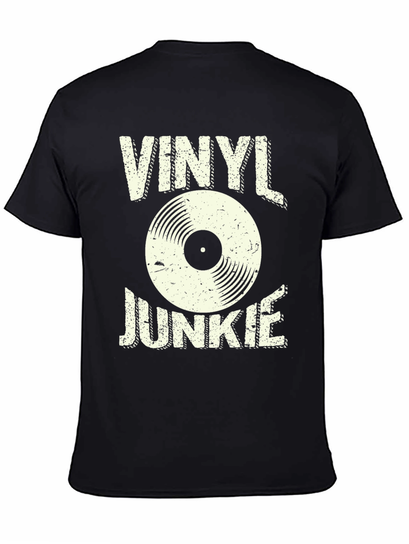 Camiseta Negra Vinyl Junkie