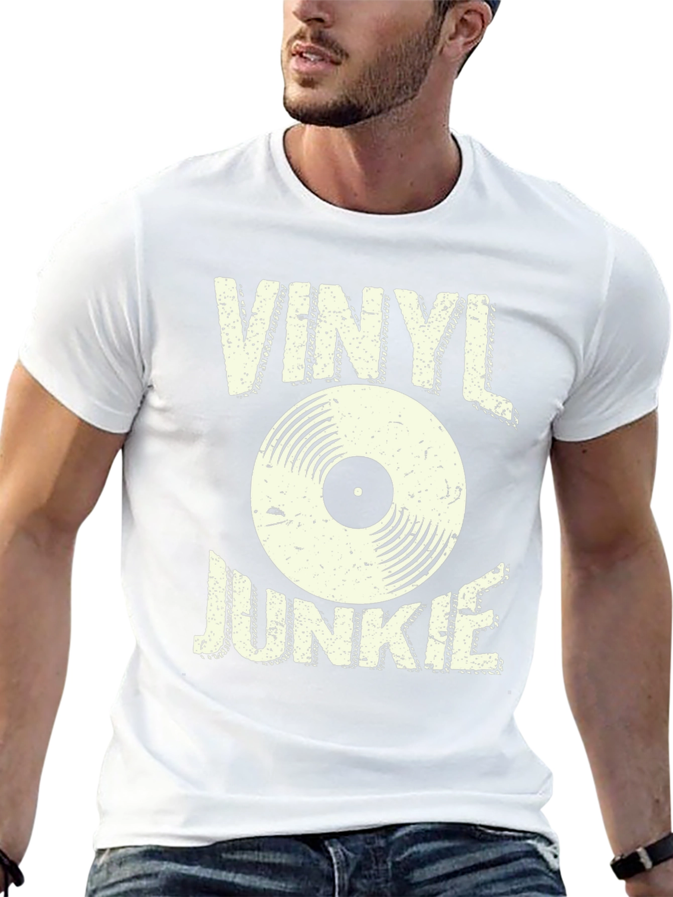 Camiseta Negra Vinyl Junkie