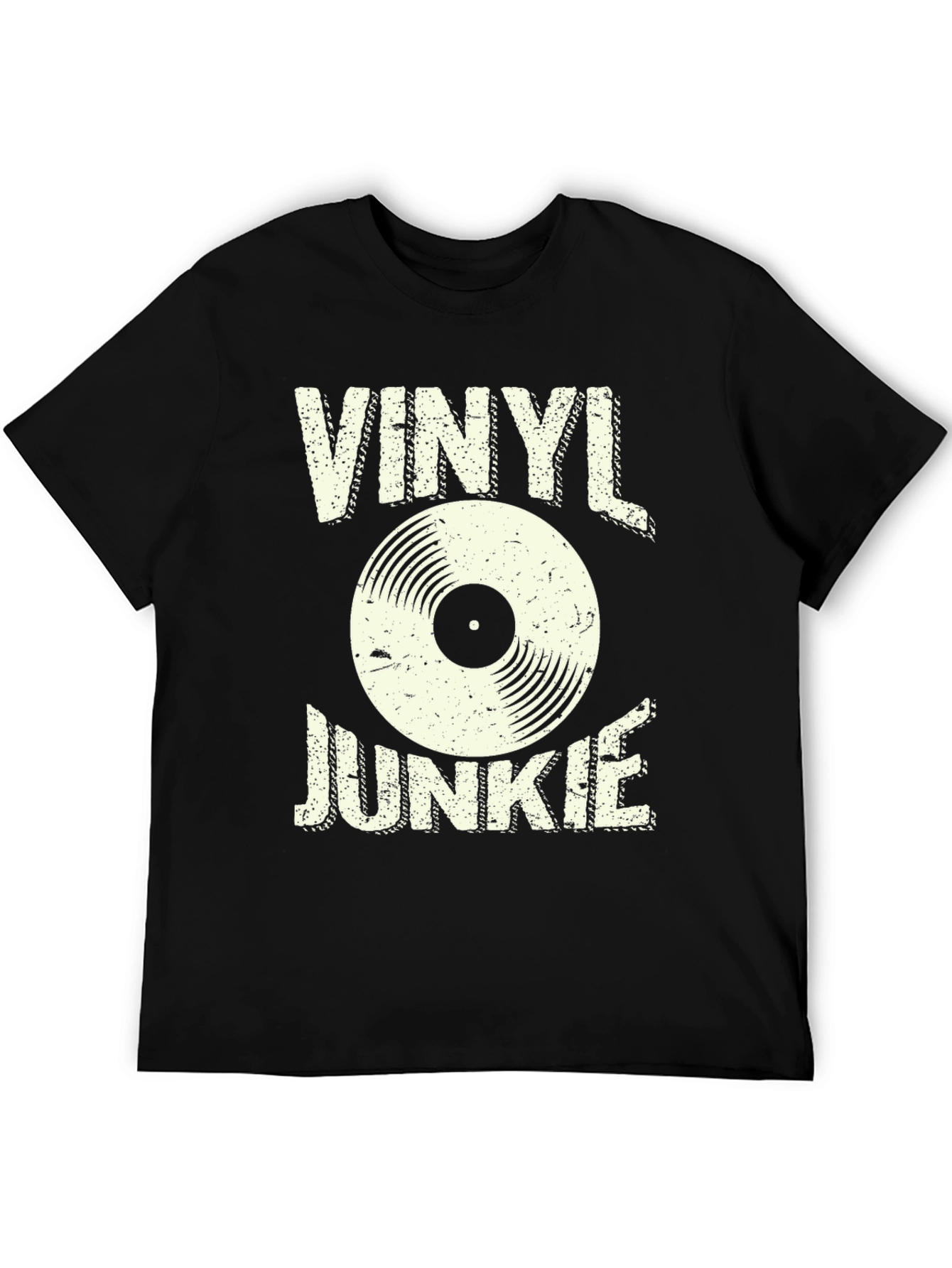 Camiseta Negra Vinyl Junkie