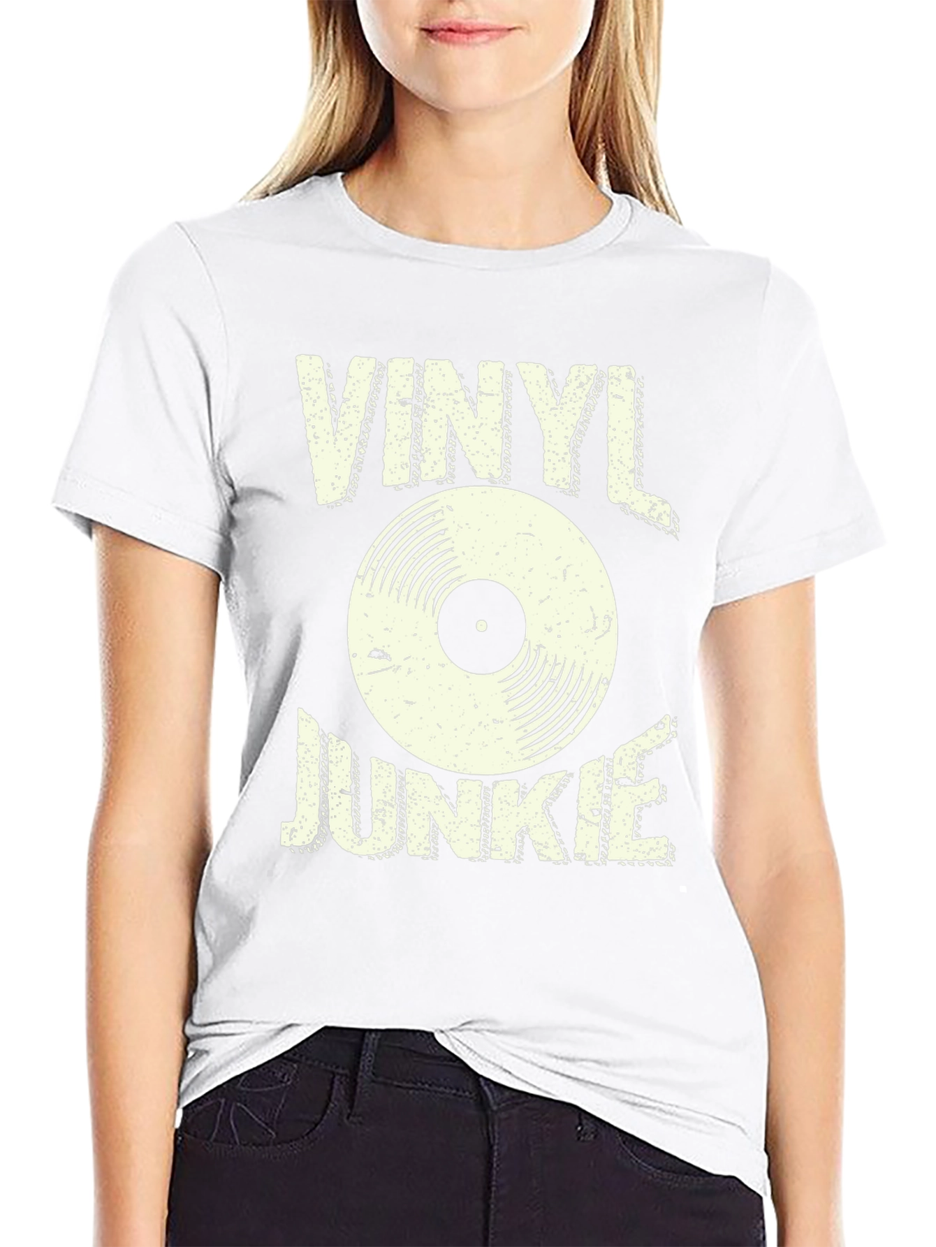 Camiseta Negra Vinyl Junkie