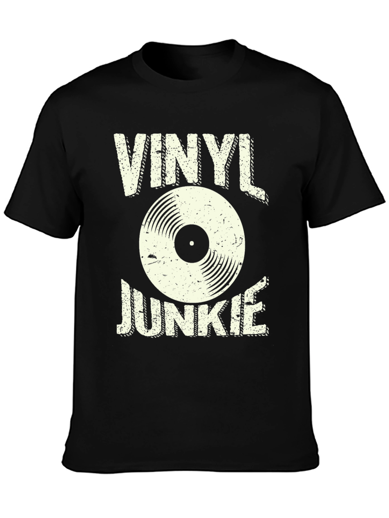 Camiseta Negra Vinyl Junkie