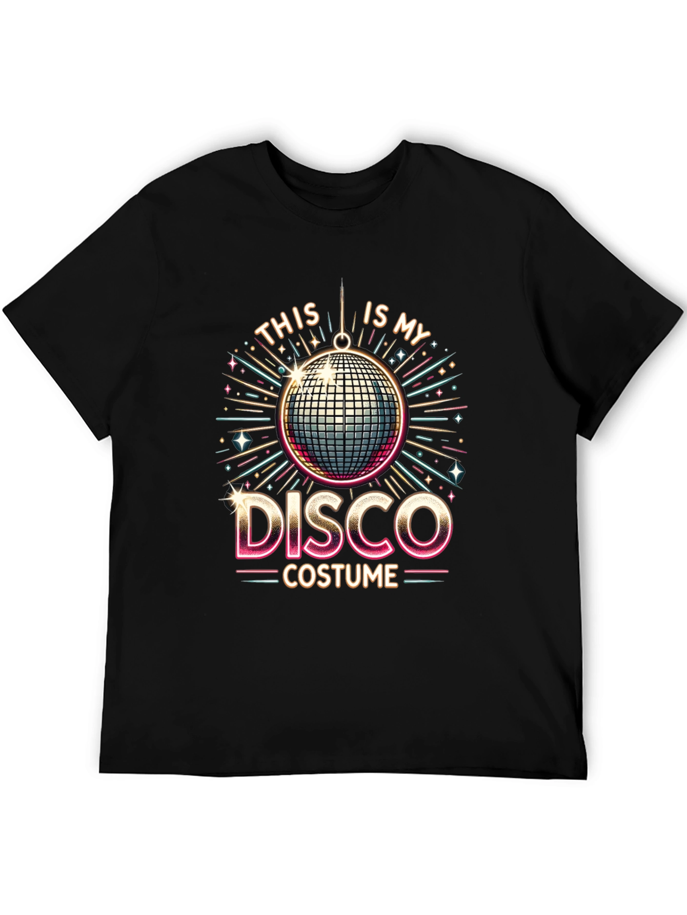 Camiseta Hombre Diseño Disco Retro
