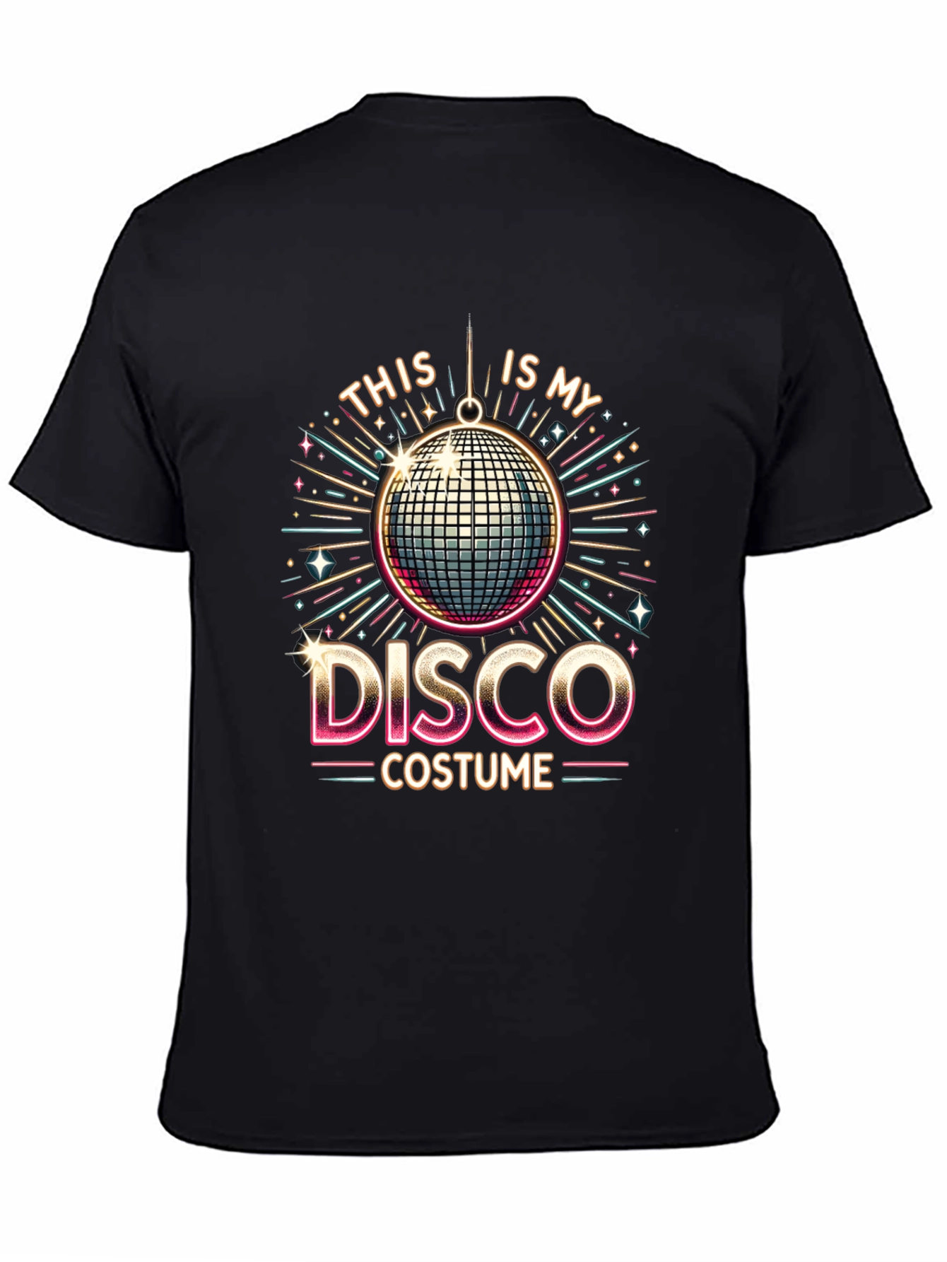Camiseta Hombre Diseño Disco Retro