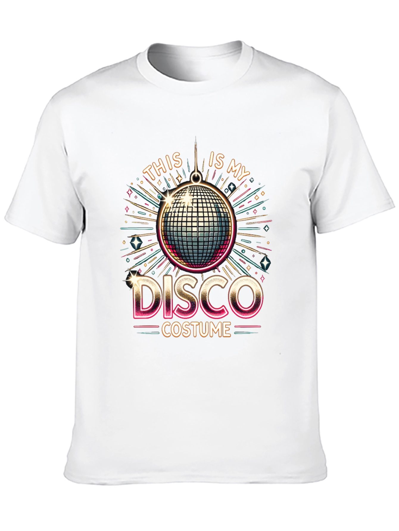 Camiseta Hombre Diseño Disco Retro