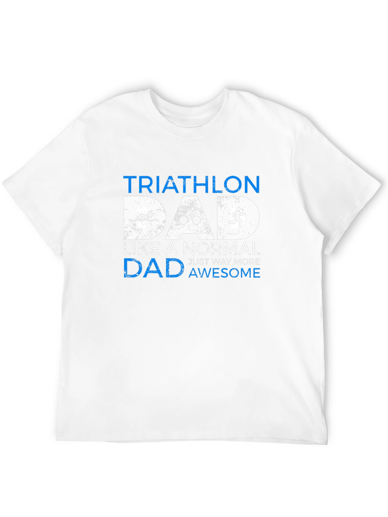 Camiseta Hombre Triatlón Papá - Negra