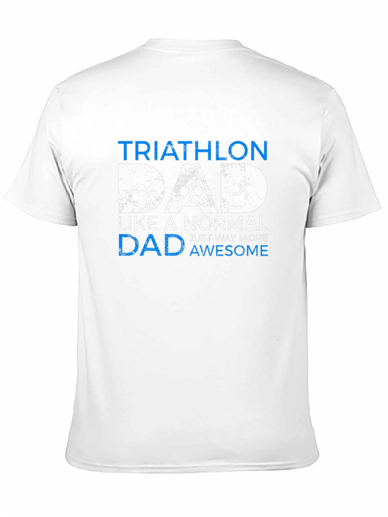 Camiseta Hombre Triatlón Papá - Negra