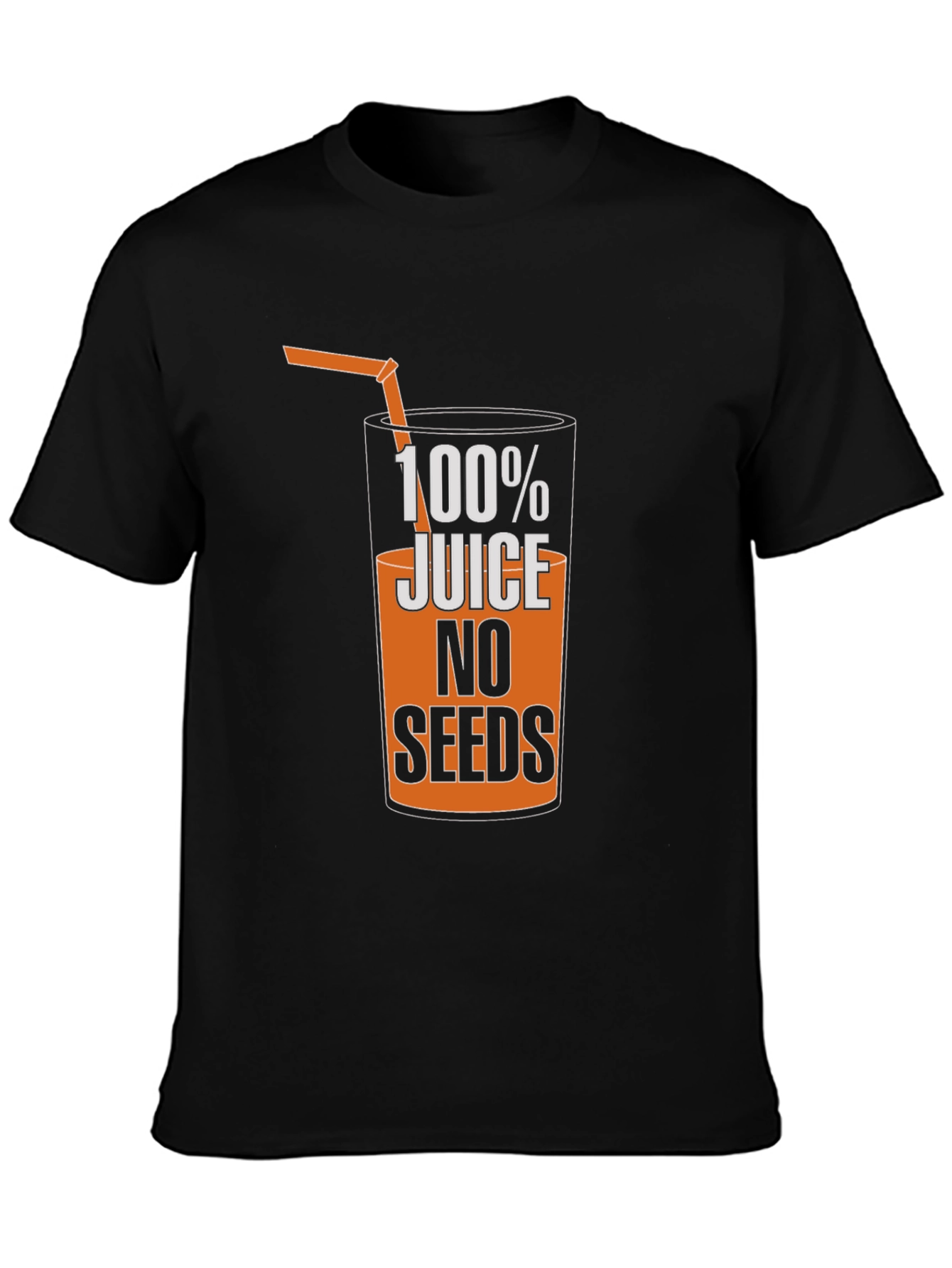 Camiseta Hombre Negra 100% Jugo Sin Semillas