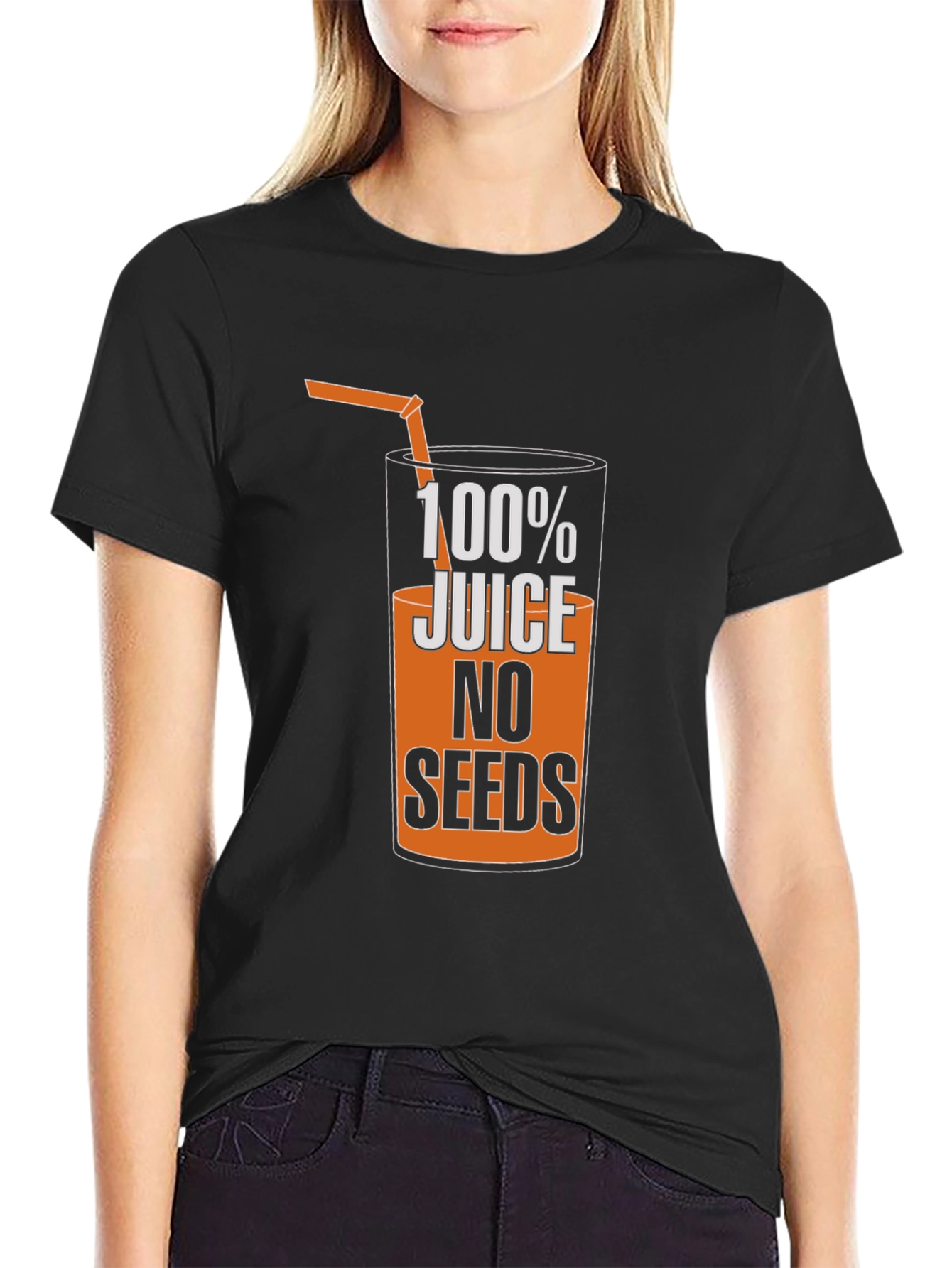 Camiseta Hombre Negra 100% Jugo Sin Semillas
