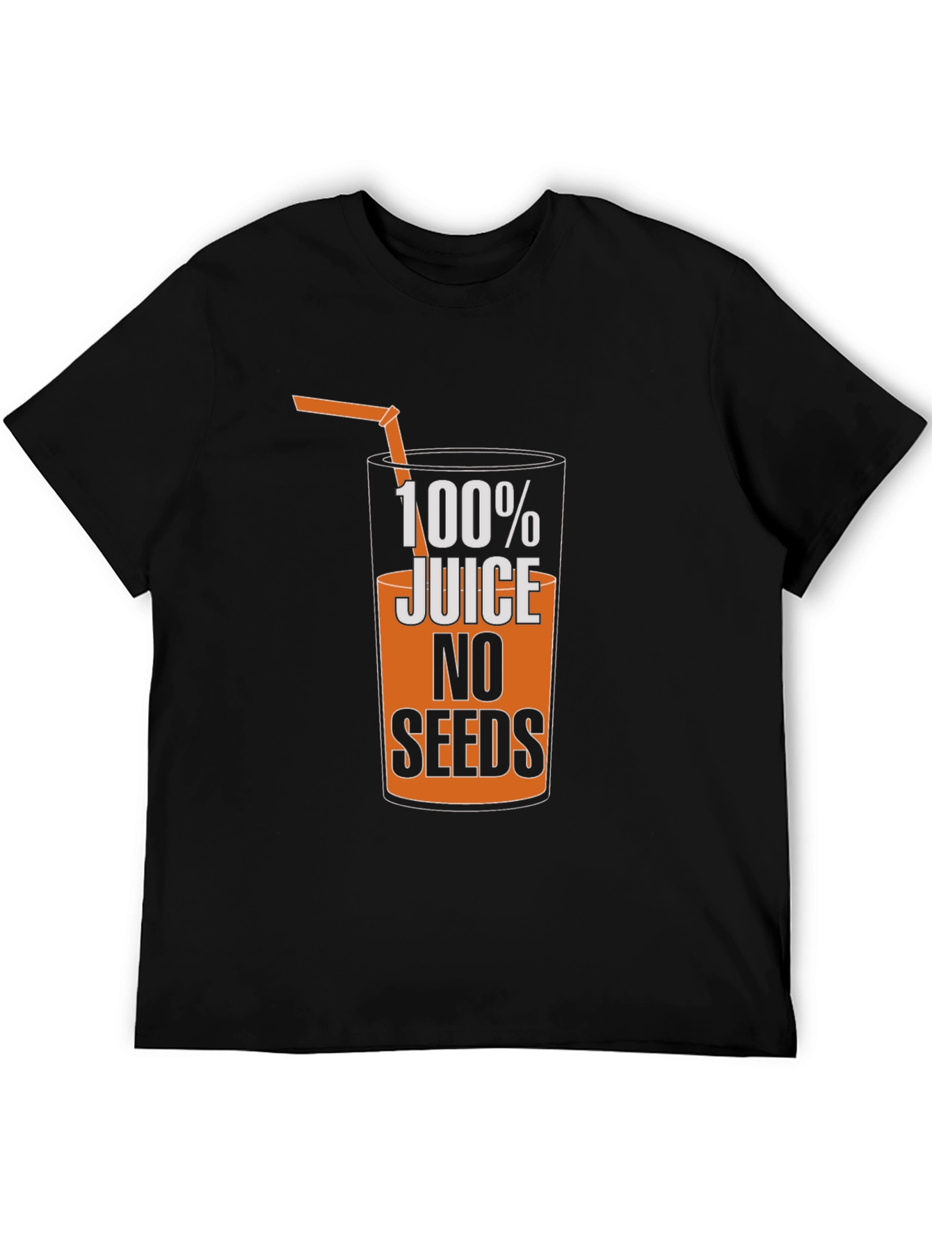 Camiseta Hombre Negra 100% Jugo Sin Semillas