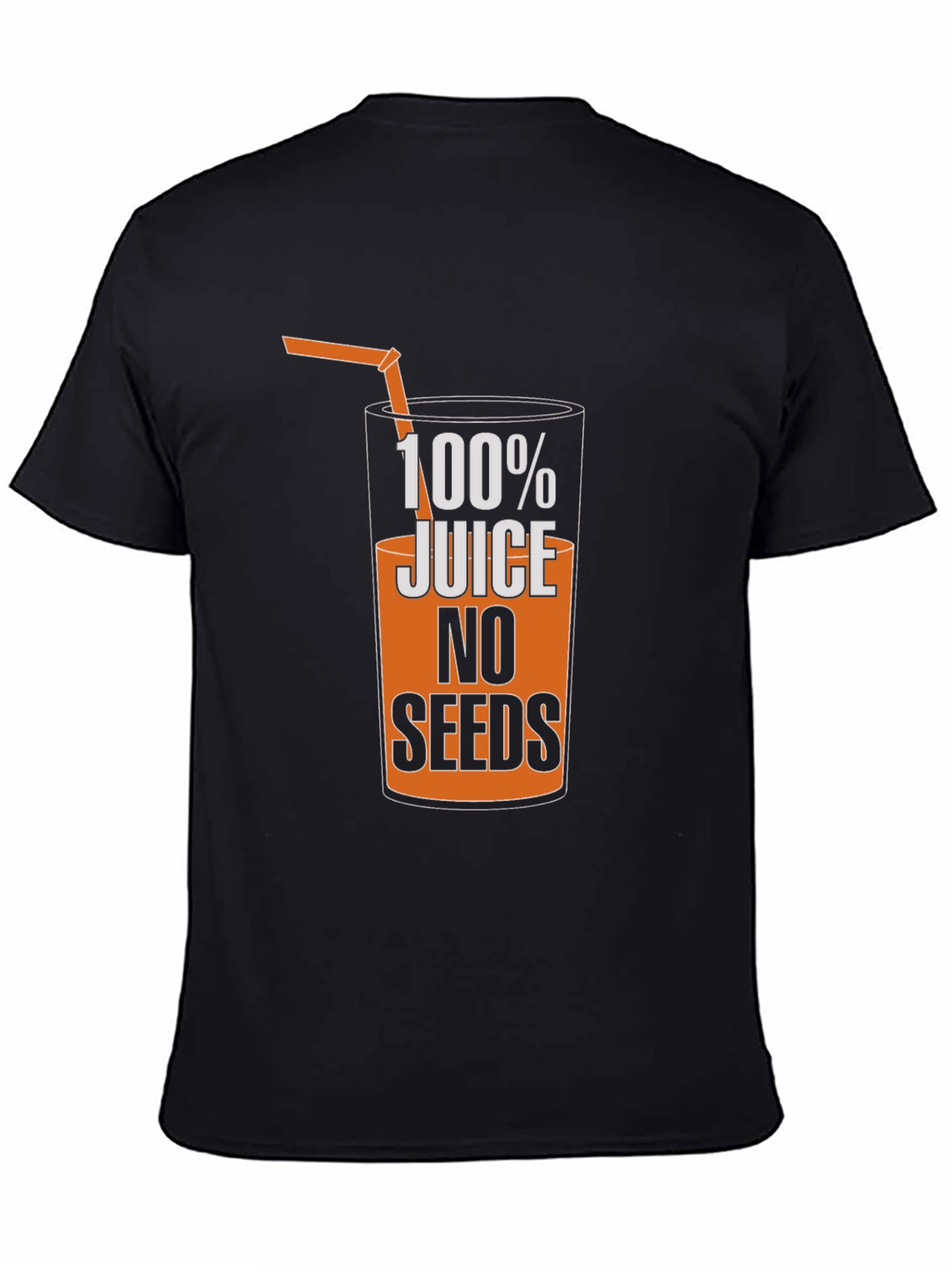 Camiseta Hombre Negra 100% Jugo Sin Semillas