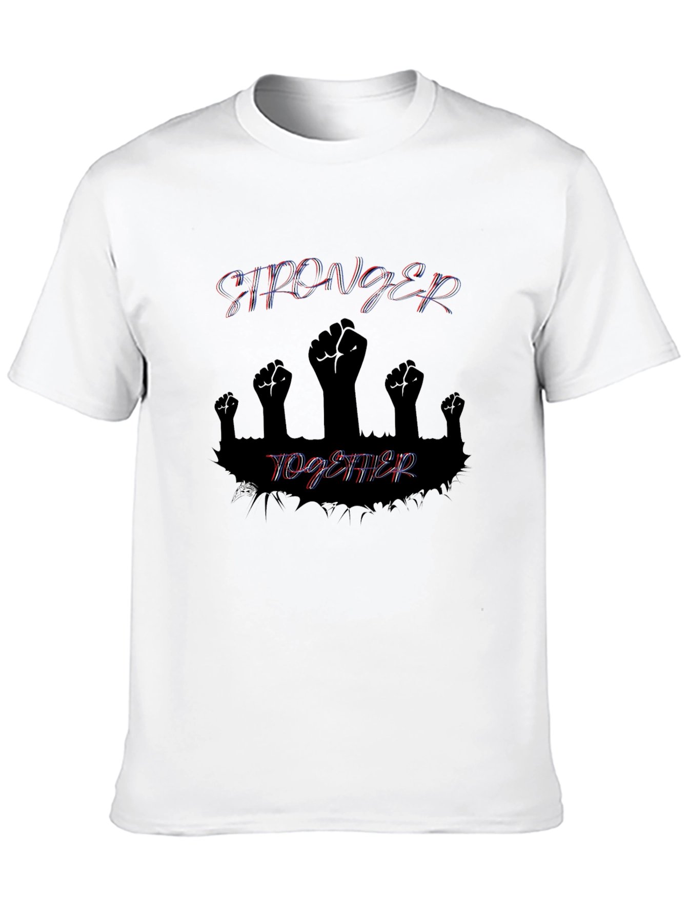 Camiseta Negra Más Fuertes Juntos