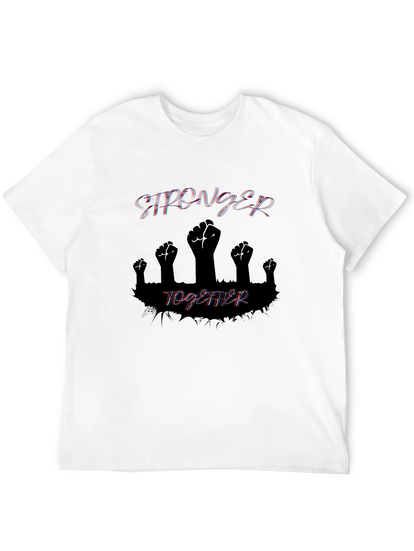 Camiseta Negra Más Fuertes Juntos