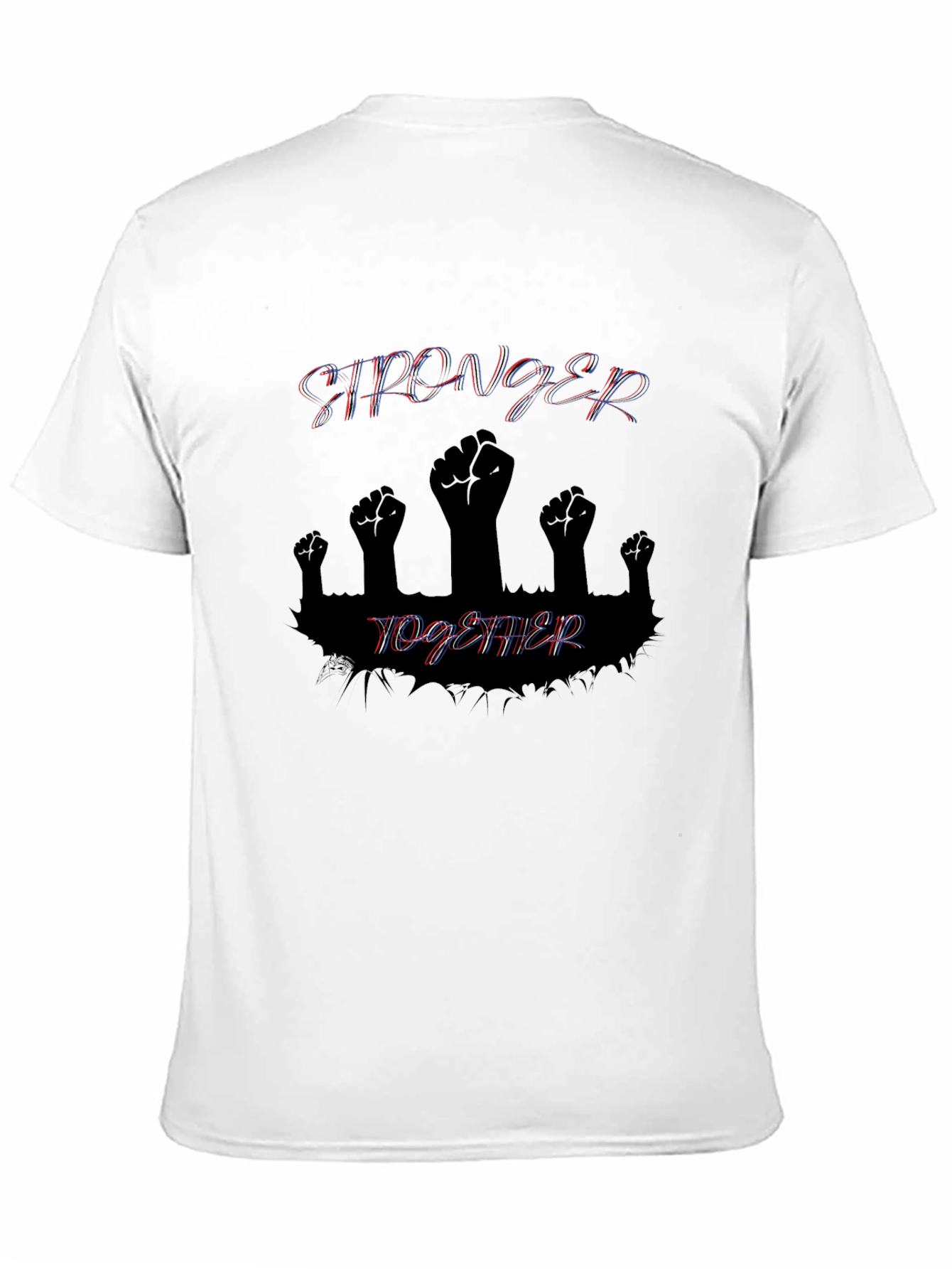 Camiseta Negra Más Fuertes Juntos