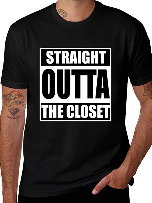 Camiseta Negra Straight Outta The Closet