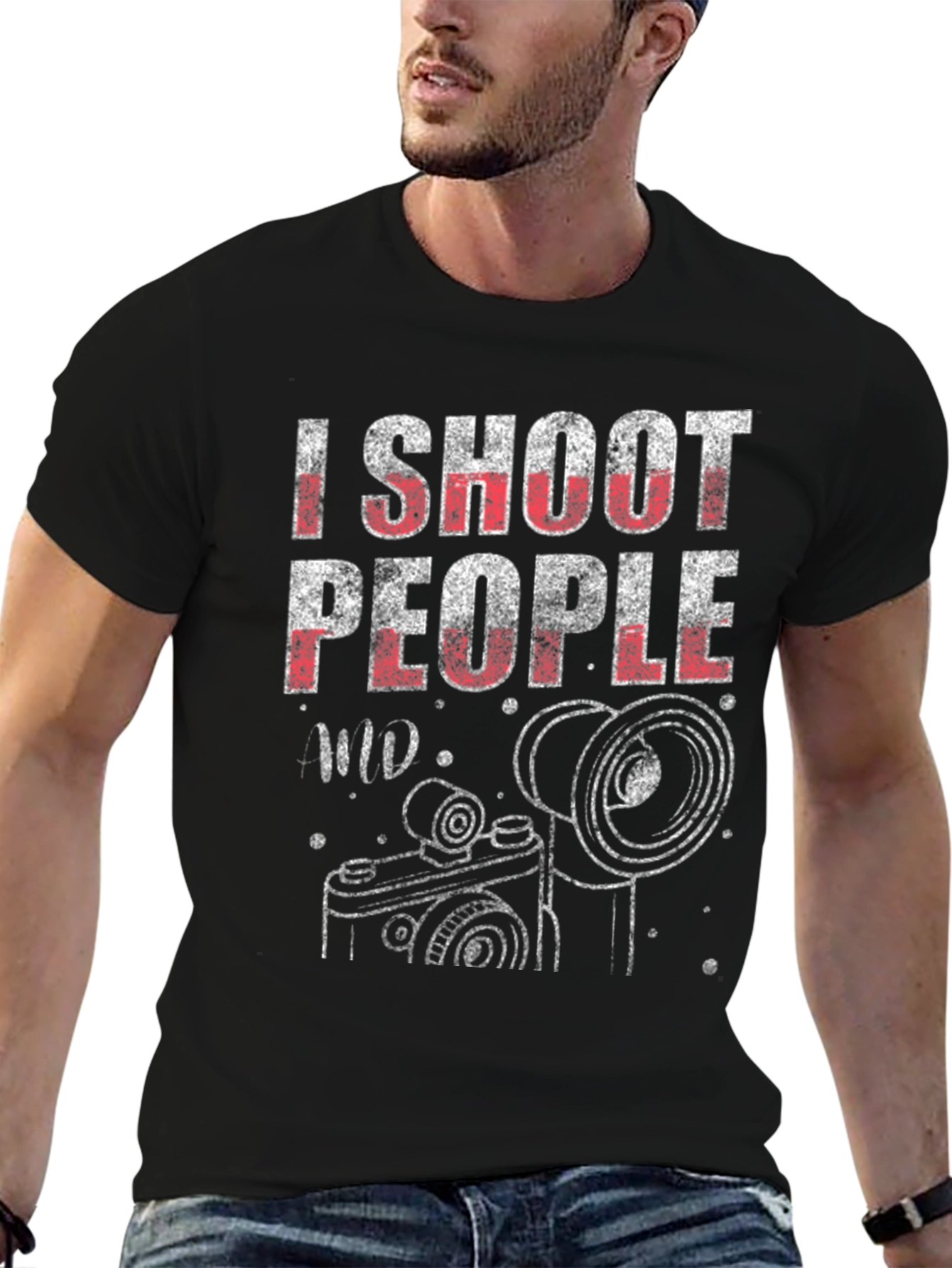 Camiseta Fotógrafo: I Shoot People Diseño Único