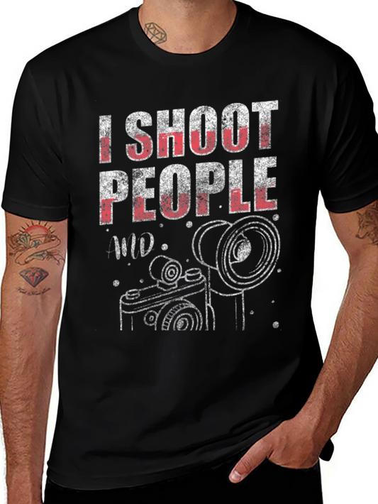 Camiseta Fotógrafo: I Shoot People Diseño Único