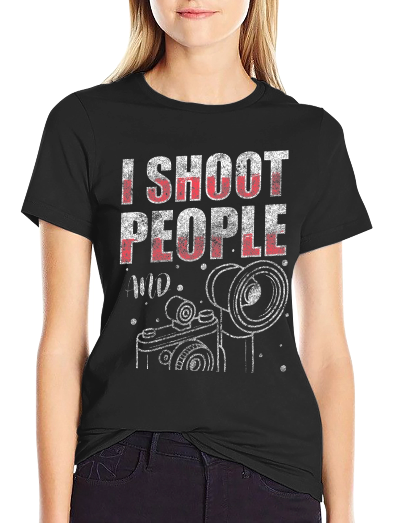 Camiseta Fotógrafo: I Shoot People Diseño Único