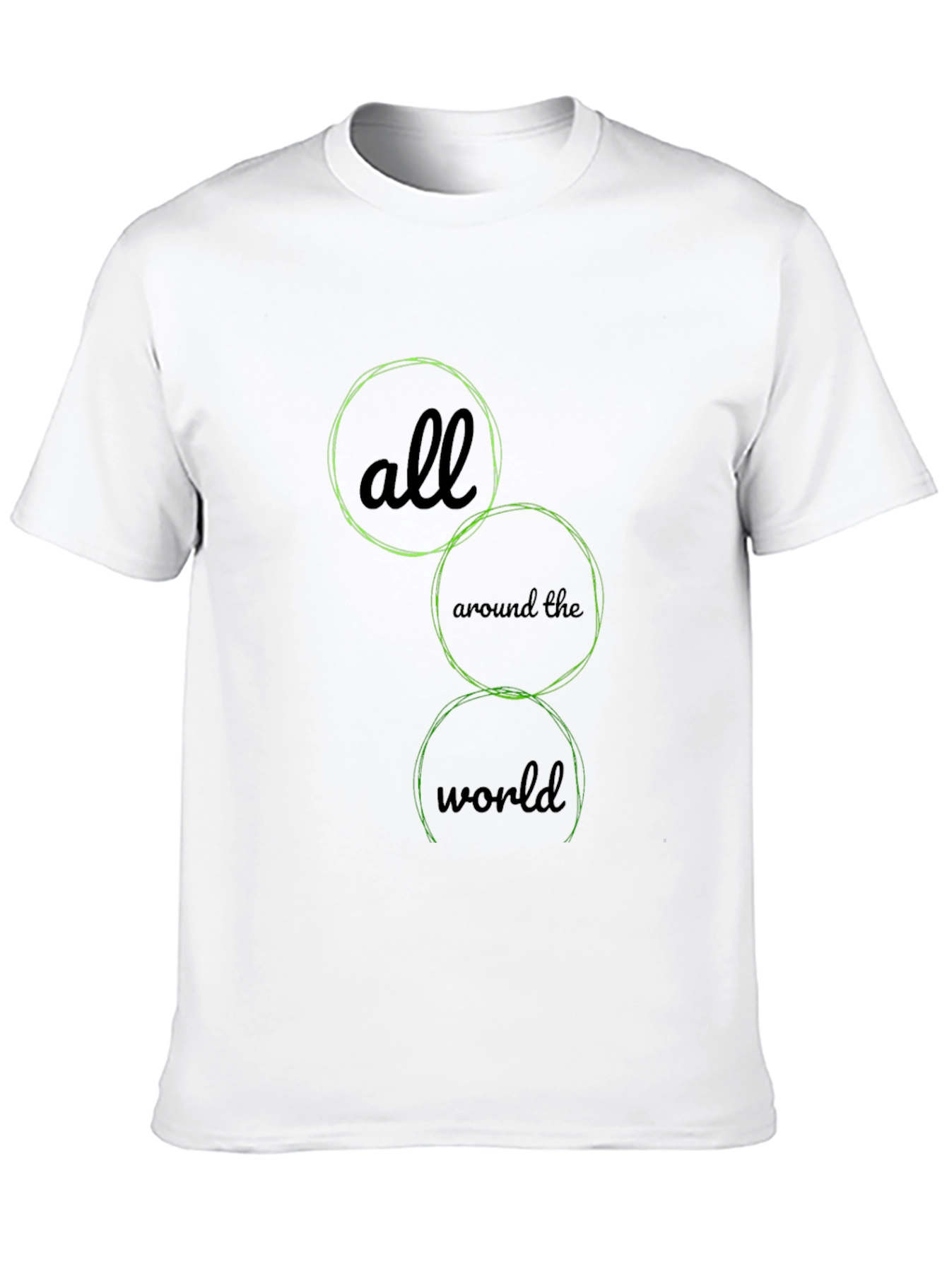 Camiseta Negra Alrededor del Mundo