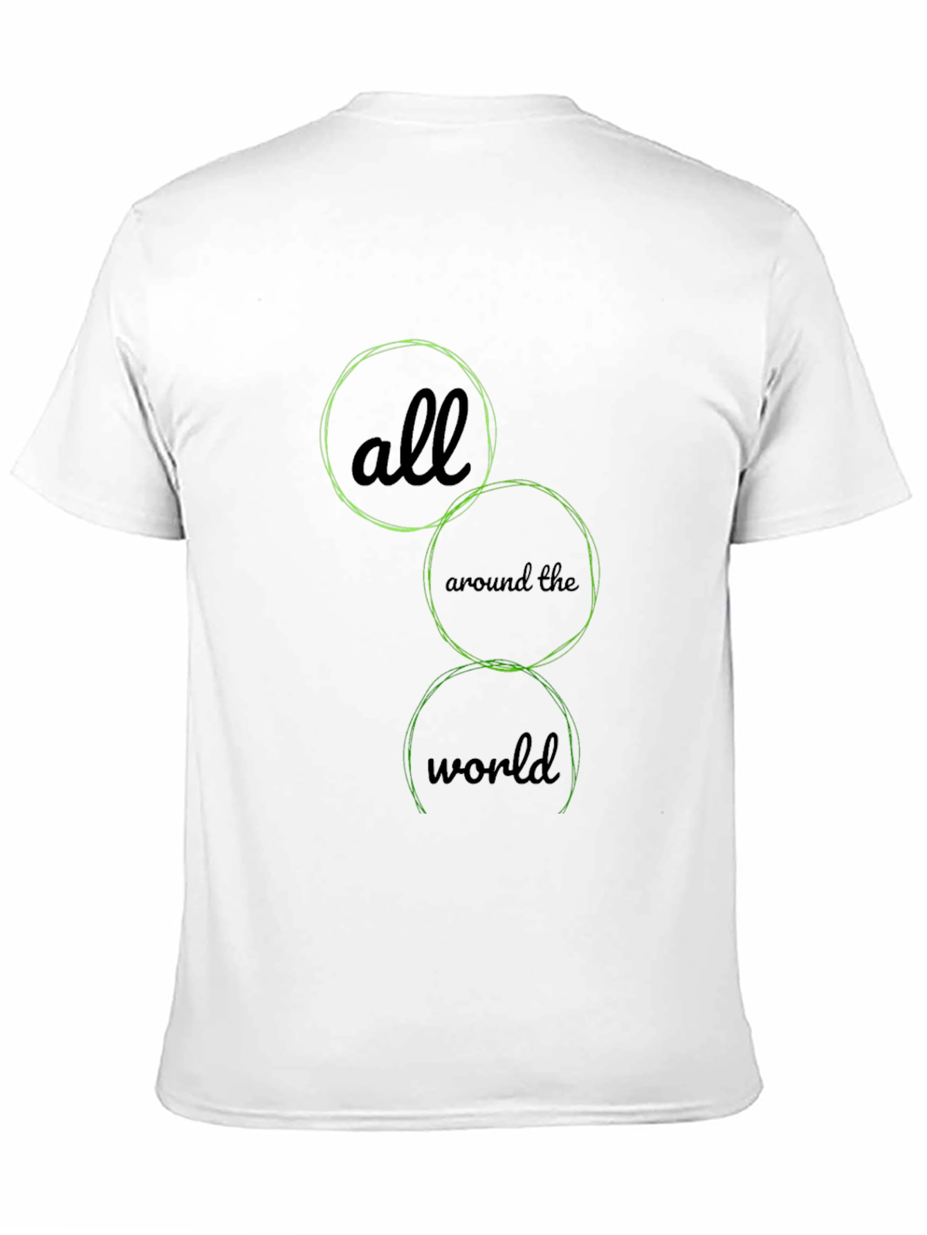 Camiseta Negra Alrededor del Mundo