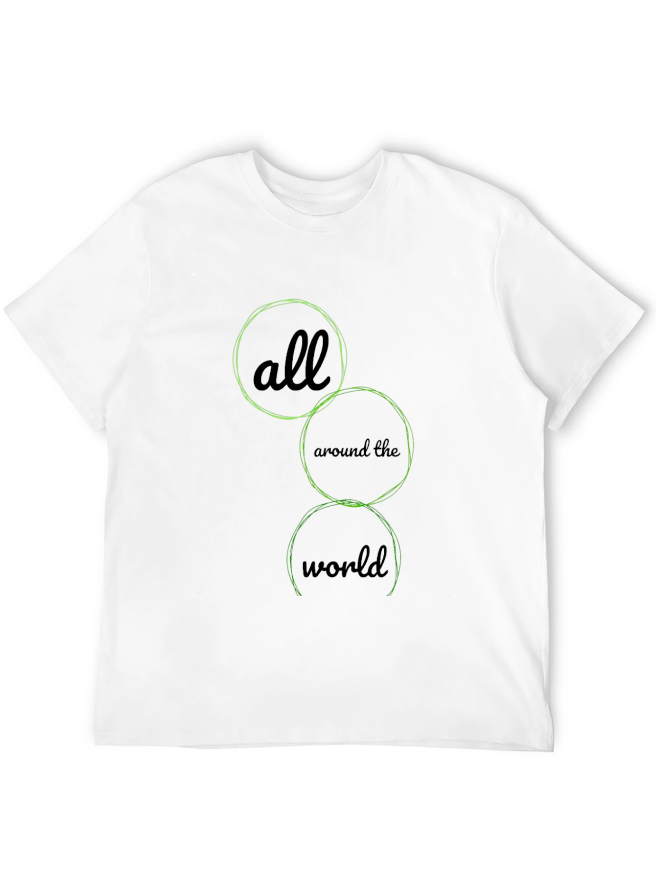 Camiseta Negra Alrededor del Mundo