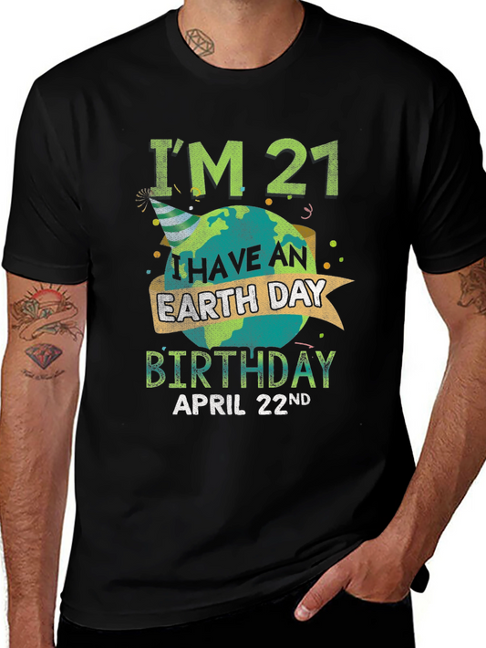 Camiseta Cumpleaños Día de la Tierra - 21 Años