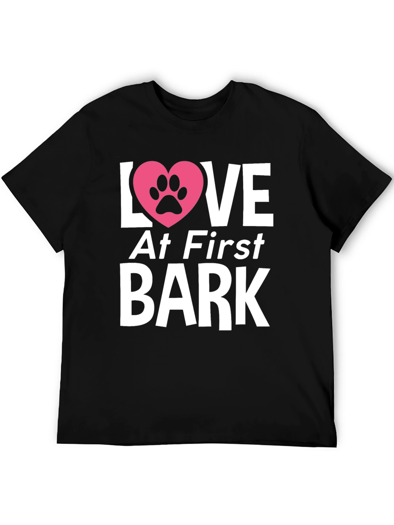 Camiseta Negra Amor al Primer Ladrido