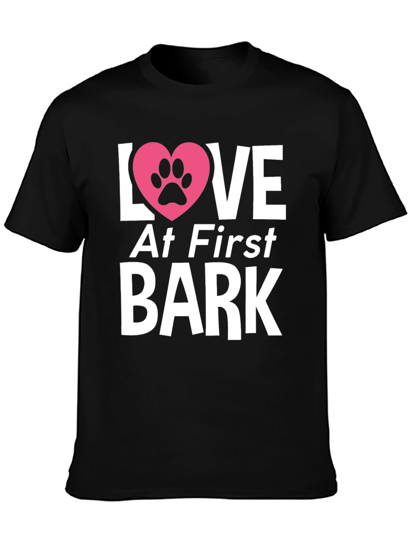 Camiseta Negra Amor al Primer Ladrido