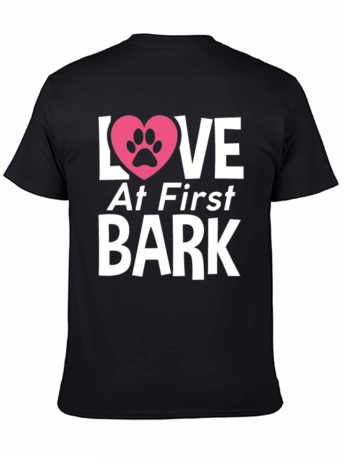 Camiseta Negra Amor al Primer Ladrido