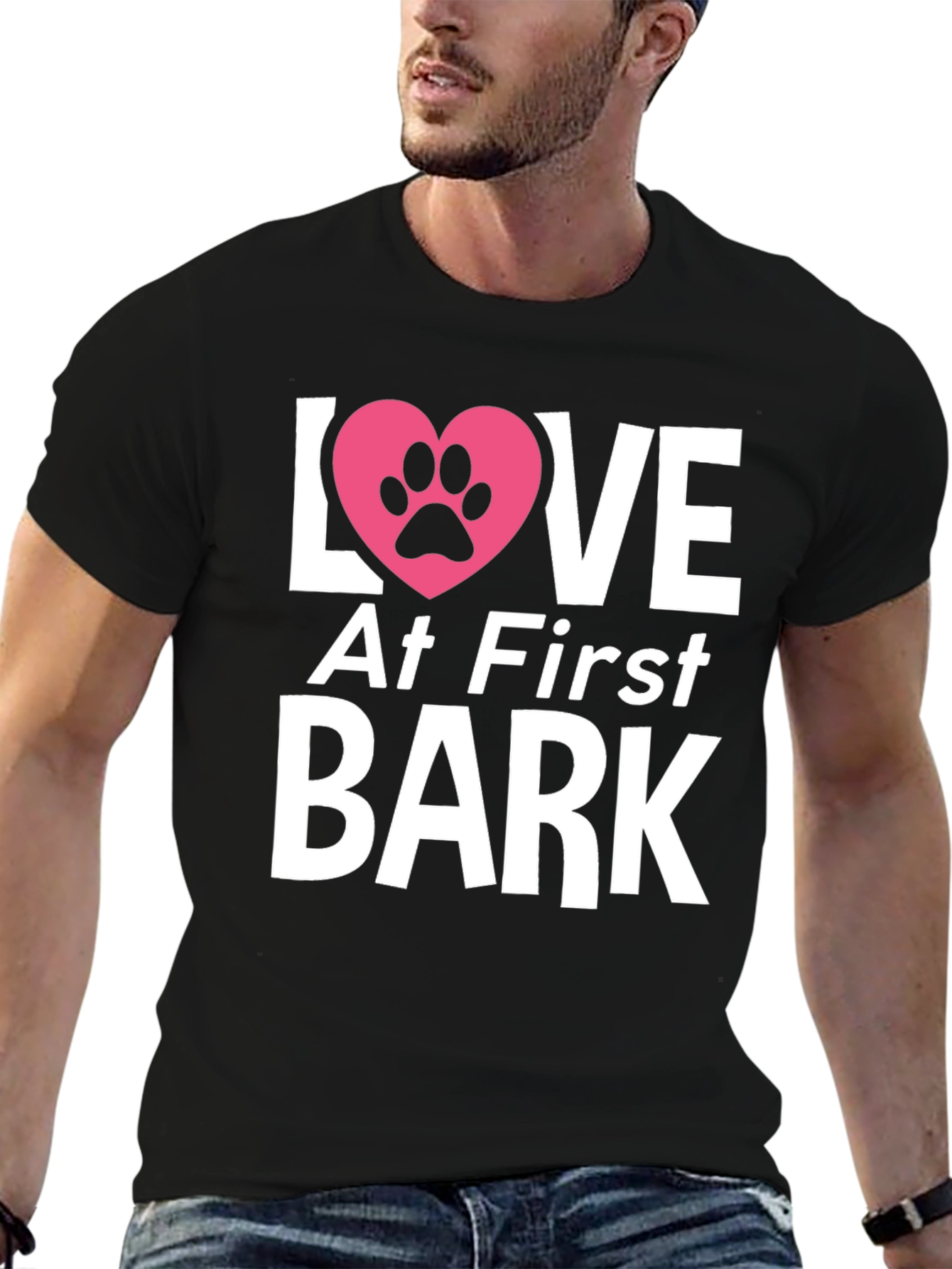 Camiseta Negra Amor al Primer Ladrido