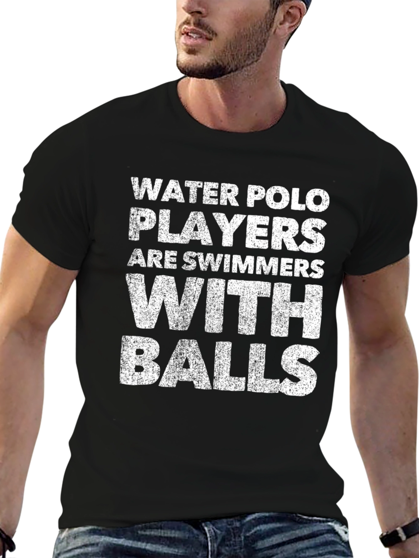 Camiseta Negra: Water Polo Players Are Swimmers With Balls