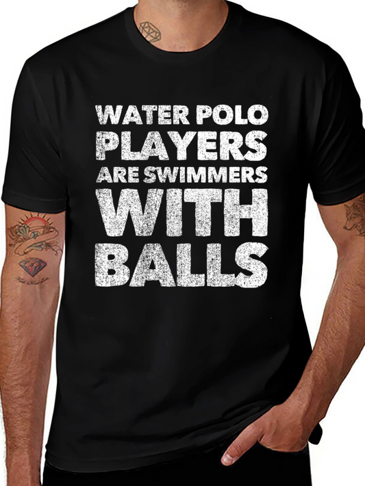Camiseta Negra: Water Polo Players Are Swimmers With Balls
